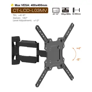 Mount Charmount Factory Wholesale TV Bracket High Quality TV Wall Stand Tilt Swivel Full Motion TV Wall Mount