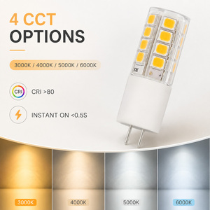 Ampoule en céramique G4 2,5W 250-300LM 120lm/W AC/DC 12V 360 degrés 2700-7000K 15000H Garantie de 2 ans CE RoHS ETL - Product Image 4
