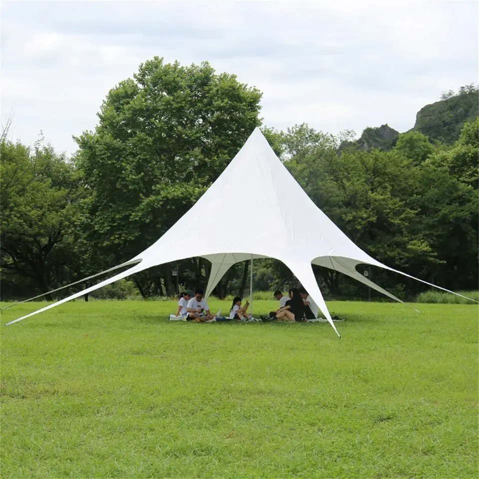 Large wedding star shaped party tent outdoor tent for events
