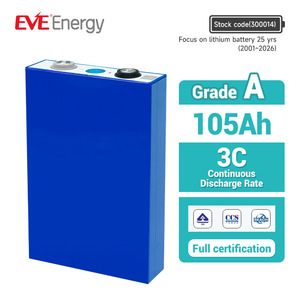 Cellules prismatiques EVE MAX 3C Rate LF105 Lifepo4 105ah Grade A 3.2v Lifepo4 100ah FLP Cell Lithium Iron Phosphate Batterie Lifepo4 - Product Image 1