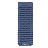 Matelas de camping gonflable Jukaiwtec CS01 avec pompe à air intégrée et oreiller, matelas pneumatique portable pour l'extérieur