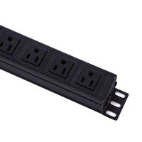 PDU universel robuste de 19 pouces pour montage en rack avec disjoncteur et protection contre les surtensions, unité de distribution d'alimentation, multiprise