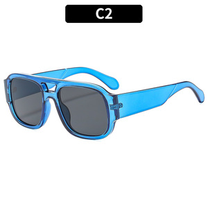 Gafas de Sol de Diseño para Mujer 2025, Logotipo Personalizado, Estilo Aviador, Protección UV400, Montura Completa, Forma Ovalada, Marca Famosa YH Modelo 89268 - Product Image 2