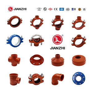 Jianzhi Ống dễ uốn phụ kiện nhanh chóng cuộn rãnh cuối mặt bích PN10 xi măng lót rãnh phụ kiện đường ống - Product Image 2