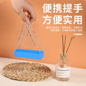 Soporte Triangular Personalizado para Espirales Antimosquitos, Cenicero Ignífugo para Incienso, Fácil de Limpiar, para Uso Doméstico en Verano - Product Image 1