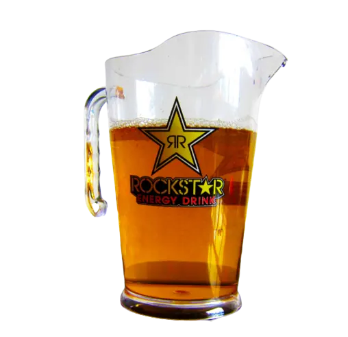 Custom Logo 1L 1.5L 1.8L 2L 3L Clear Transparent Food Grade PP Plastic Beer Jug Draught Beer Pitcher For Promotion