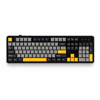 Original AULA F108 Wireless Mechanical Keyboard 108Keys Full Size Gasket Mount Tri-Mode RGB Hot Swappable Creamy Gaming Keyboard