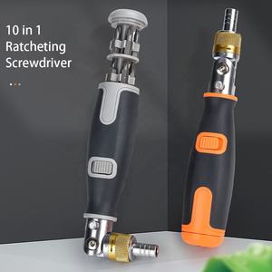 Kit de tournevis à cliquet bidirectionnel réglable 10-en-1 portable multifonction en plastique OEM - Product Image 4