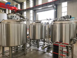 500リットル3容器ビール醸造セットクラフトビール醸造所プロジェクトカスタマイズされたステンレス鋼タンク蒸気加熱マッシュタン