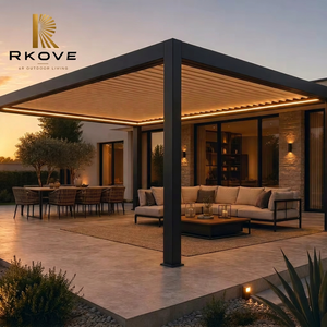 Pérgola Retráctil Inteligente de Aluminio de Lujo RKOVE RK-S1, Refugio para Comer al Aire Libre Resistente a la Intemperie - Product Image 1