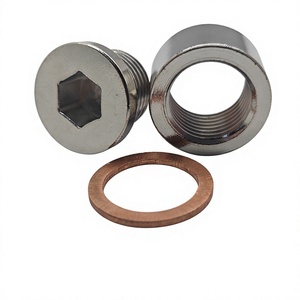 ชุดปลั๊กและน็อตท่อไอเสีย M18x1.5 เหล็กชุบนิกเกิล พร้อมปะเก็นทองแดง ผลิตด้วยเครื่อง CNC สำหรับซ่อมระบบไอเสีย - รองรับ OEM/ODM - Product Image 5