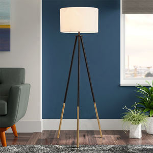 <span class=keywords><strong>TYSON</strong></span> Lampadaire à LED noir avec fonction d'éclairage Salon et chambre à coucher Lampadaire simple Lampadaire sur pied - Product Image 3