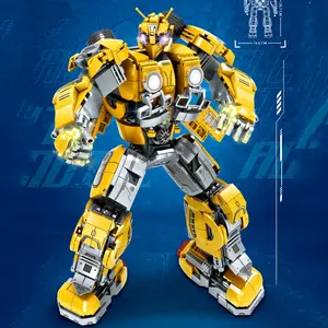 Plastic Bumblebeed Action Figure Robot Model Kit Transform Brick Toys Engineering Transformation Car Deformation Building Blocks