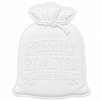 Plaque en métal gaufrée vintage « Grains de café fraîchement torréfiés » pour décoration murale de café rustique, personnalisable, fabrication OEM directe usine