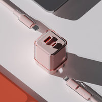 Phantom Sound GaN Travel Kit 45W-Adaptor Pengisi Daya Kabel untuk OPPO/Vivo/USB-C/USB-A/Pengisian Cepat