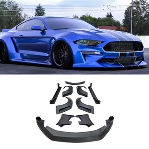 Kit carrosserie pour Ford Mustang : Lame de pare-chocs avant, jupes latérales, spoiler de pare-chocs arrière, protection de passage de roue arrière, accessoires automobiles - Product Image 1