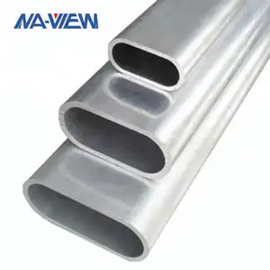 China Fabrikanten Platte Zijdig Oval Geëxtrudeerd Aluminium Intake Tubing Leveranciers