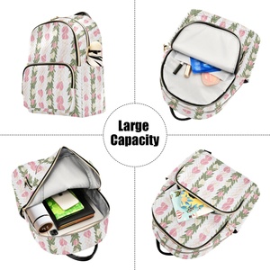 Small Casual <b>Mini</b> Girls Quilted Rucksack Zipper Travel School Bag Custom Print Hawaiian <b>Backpack</b> for Women - Product Image 5