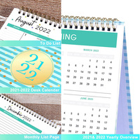 Calendrier de bureau personnalisé 2026 avec reliure spirale annuelle, promotionnel, pour imprimantes