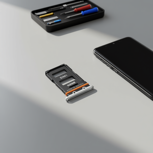 Bandeja para tarjeta SIM para Xiaomi Mi12, color rosa, ranura dual SIM, cara a pantalla - Product Image 3