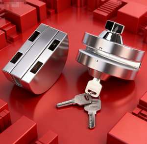 กุญแจล็อคประตูแบบเปิดเดี่ยวและเปิดคู่ - Product Image 1