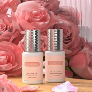 Colle à cils Pinky Leem imperméable 0,3 0,5 1 seconde rapide 8 semaines, adhésif sensible à l'humidité 25-75 1s, colle à cils rose - Product Image 3