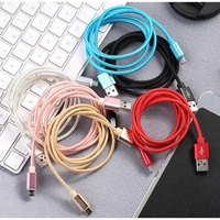 Cable de Carga Rápida Trenzado USB-C a C 5v2a para iPhone y Teléfonos Móviles Samsung USB Tipo-C, Gran Venta 2025