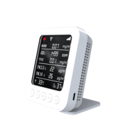 Moniteur de qualité de l'air PT05 Capteur HCHO/TVOC/PM2.5/Co2 Détecteur de gaz avec module Lora Système de thermostat à solution d'air LOT pour HVAC
