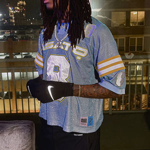 T-shirts de baseball imprimés streetwear, impression sur écran, surdimensionnés, personnalisés, sans taxe aux États-Unis, maillots de football <span class=keywords><strong>en</strong></span> mesh pour le sport - Product Image 3