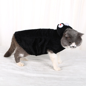 Costume pour animaux de compagnie sur le thème des araignées, vêtements rembourrés en coton noir, taille SML, pour chat et chien, tenue de transformation pour fête d'Halloween - Product Image 4