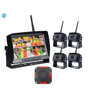 AHD 7 "wareless AI Reverse i p" رادار النقطة العمياء (bd) إنذار بشاشة مقسمة سيارة مقطورة شاحنة - Product Image 1