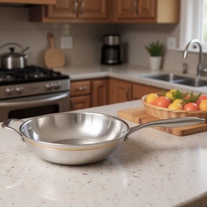 Venta al por mayor de cinco capas de núcleo de cobre de acero inoxidable chino <span class=keywords><strong>wok</strong></span> pan tamaño 28cm30cm32cm36cm para hotel restaurante de cocina - Product Image 1
