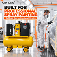 Compresseur d'air à vis à vitesse variable à économie d'énergie avec réservoir intégré 7,5/11/15 kW – Alimentation en air stable pour la peinture au pistolet