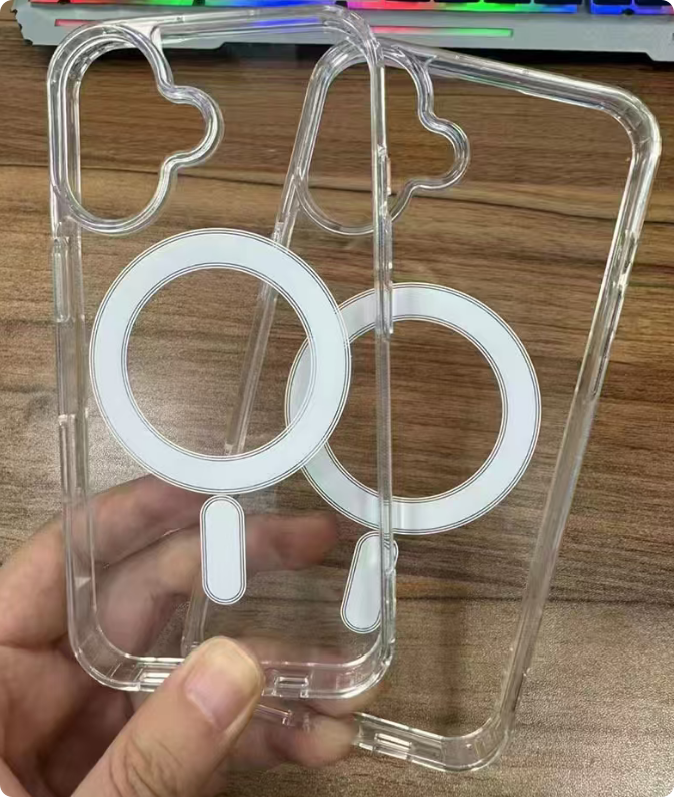 Transparente con imán