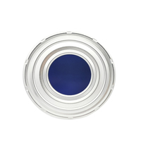 Boîtes de conserve pour aliments en métal argenté avec couvercle inférieur à huit points anti-déversement, modèle 300, 63 mm, bouchon bleu couronne