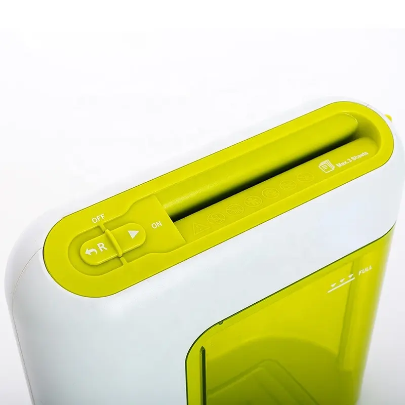 USB 2L Mini masaüstü kağıt parçalayıcı çapraz kesim elektrikli taşınabilir ofis ev Shredder