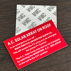 Laser tag khắc nhãn Thẻ điện van ABS tên nơi khắc khắc Bảng điều khiển cho tấm túi nhựa traffolyte nhãn - Product Image 3