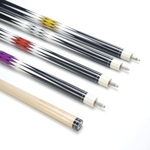 Queue de billard de qualité supérieure en bois d'érable canadien, design diamant, 1/2 articulée, 57 pouces, pointe de 13 mm, 2 pièces - Product Image 5