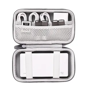USAMS tas penyimpanan portabel Mini dapat disesuaikan kotak penyimpanan bahan EVA Power Bank kabel Charger earbud aksesoris harga bagus