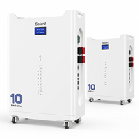Batterie de stockage d'énergie domestique industrielle Solard à coque épaissie 48V 200Ah 10kWh, pack lithium-ion LiFePO4 empilable CAN 8000 cycles