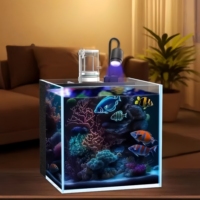 Reef Ready Nano Aquarium-Réservoir en verre ultra clair à faible teneur en fer pour la marine de corail d'eau salée