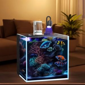 Rif Ready <span class=keywords><strong>Nano</strong></span> <span class=keywords><strong>Aquarium</strong></span> - Ultra Heldere Low-Iron Glazen Tank Voor Zout Water Koraal Zee - Product Image 3