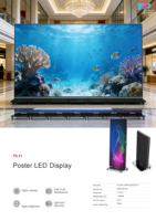 Écran d'affichage LED intérieur ultra-fin P1.86 P2.5, écran LED portable, affichage numérique, écran publicitaire