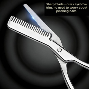 Ciseaux à effiler les cheveux en acier inoxydable, peigne, ciseaux de maquillage de salon, ciseaux de précision pour la coupe de beauté - Product Image 3