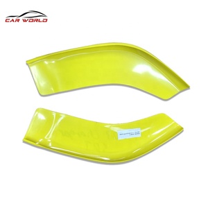 For Charger 2015-2019 Yellow Exterior Parts Accessory New <b>Car</b> Front Bumper Lower Corner Lip with Tow <b>Hook</b> Cut-Outs - Product Image 5