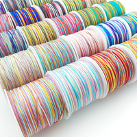 Cordón de Nailon Colorido de 0.8MM 100M/Rollo Hilo para Nudo Chino Macramé Accesorios para Fabricación de Joyería Cordón Trenzado de Jade