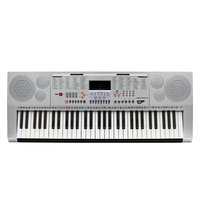61-Key Electronic Standard Keyboard Piano with LED Digital Display, 300 Sounds and 300 Rhythms, Musical Instruments for Teaching