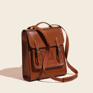 Mochila de Cuero Personalizada, Ligera, Moderna, Retro, Estilo Británico para Mujer, Bolsa para el Trabajo, Bolsos de Mano para Mujer - Product Image 3