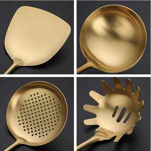 Wholesale Home Heat Resistant Baking Tool Accessories Reusable <strong>Kitchen</strong> <strong>Stuff</strong> Stainless Steel <strong>Kitchen</strong> Cooking Utensil Set - Product Image 3