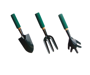 Best Seller 3 Pcs Iron Garden Tools Set, Garden Flower Shove, Rake, Spade